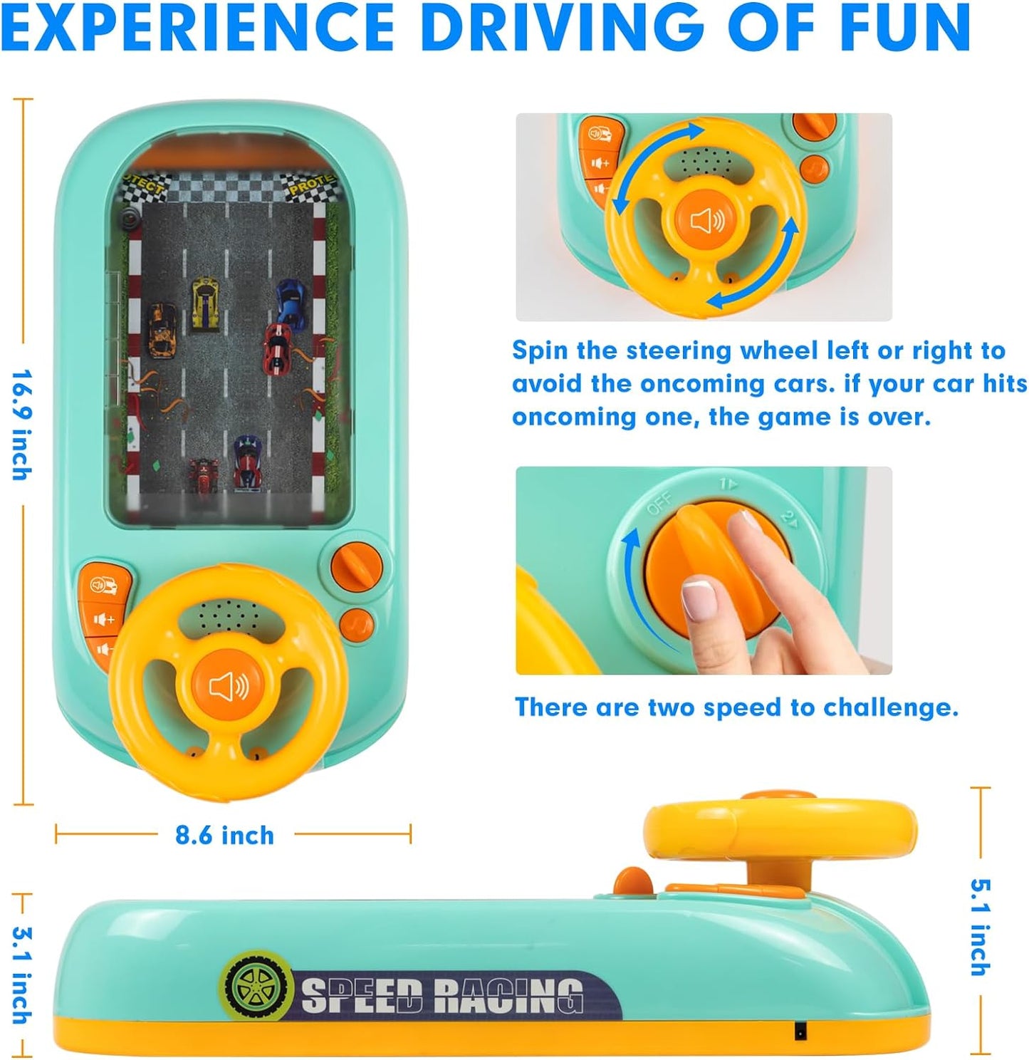 Musical Steering Wheel Toy For Kids